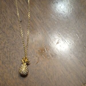Kate Spade Elegant Gold Pineapple Pendant Necklace
